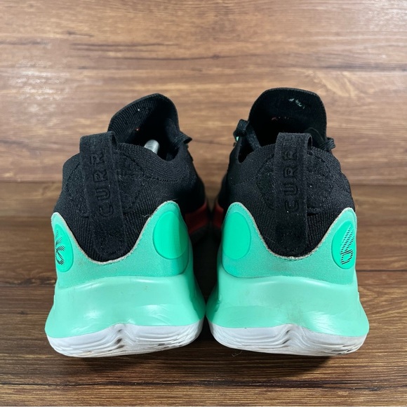 Under Armour Curry Flow Go Low ‘Viral Blue’ Knit Sneakers Shoes Men’s Size 12.5 - Picture 4 of 11